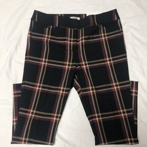 NWT Loft Plaid Ankle Pant, sz 10P